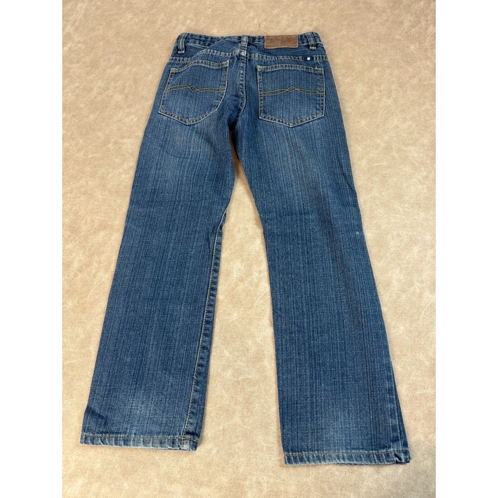 Lucky Brand Womens Billy Straight Low Rise 5-Pocket Zip Fly Blue Denim Jeans 10 - Picture 2 of 8